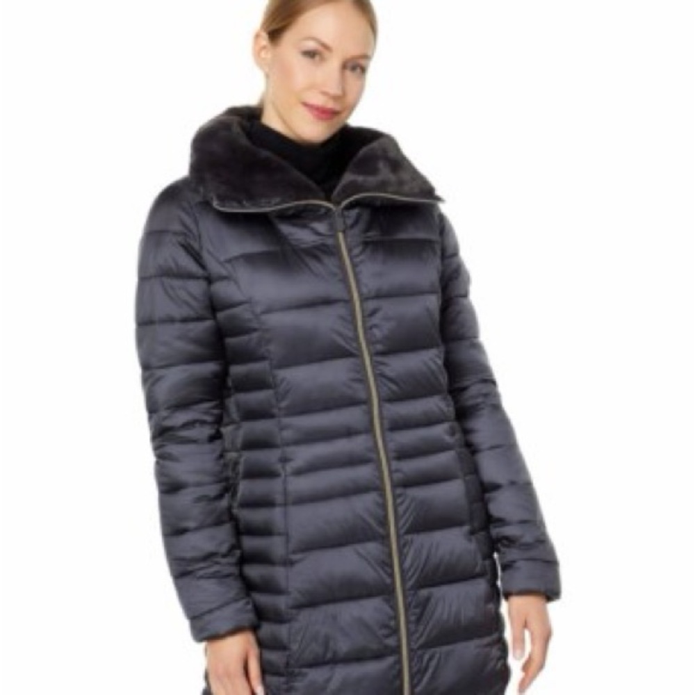 SAVE THE DUCK Women's Navy Puffer Jacket